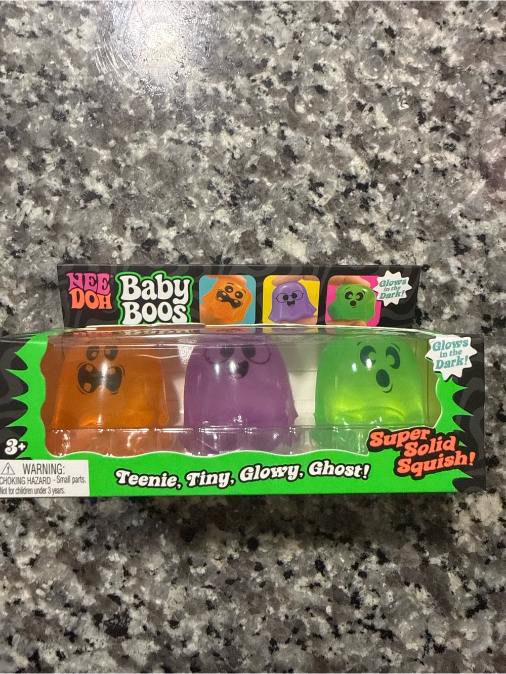 NeeDoh Baby Boos Glowy Ghosts - rare!